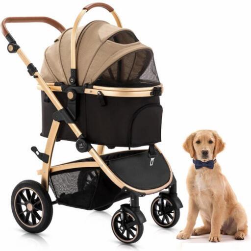 SKISOPGO ほぼ未使用 ペットバギー 4輪タイプ 中型犬 小型多頭用 耐荷重20KG