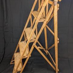 木製ステップラダー　アンティーク