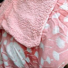 【ダブルサイズ】モコモコシーツ＆掛け布団カバーセット｢ピンク｣