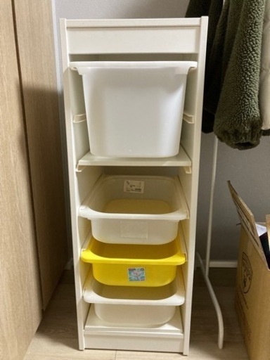 IKEA 収納棚　子どもおもちゃ　本棚　ホワイト