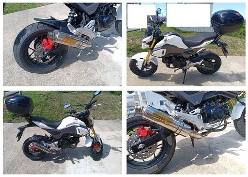 ホンダ　グロム　GROM  JC61　走行極少　5000km未満　TSUKIGIマフラー付き