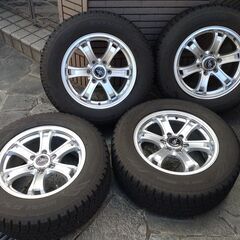 中古】ホイール付きスタッドレスタイヤ4本セット TOYOタイヤ OBSERVE 