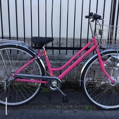 美品車＞シティサイクル・27インチ自転車・内装3段変速 LEDオート  