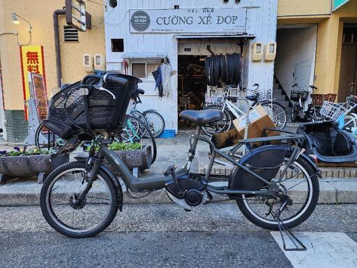 　電動自転車　ヤマハ　ＢＡＢＹ　２０インチ　緑　子どもイス　付き　配達可能
