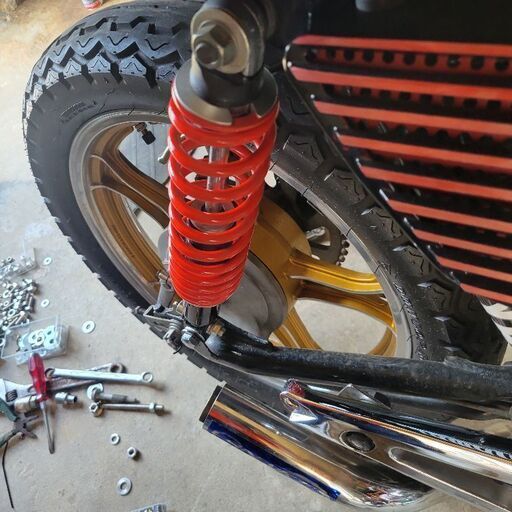 Xj400社外リアサス