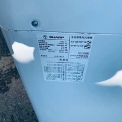 2559番 SHARP✨洗濯機✨ES-GE70P-G‼️
