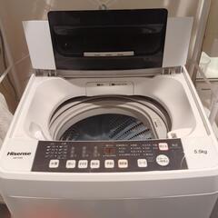 Hisense洗濯機 5.5kg【2017年製】【本日中引取0円】