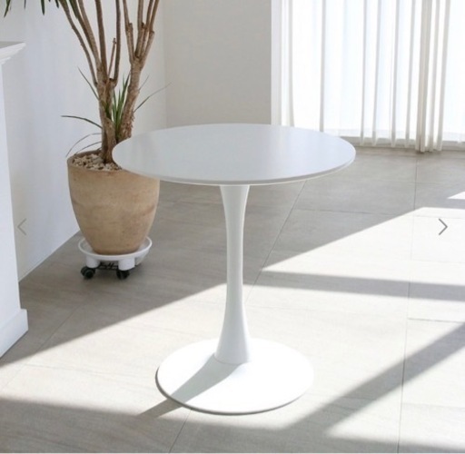 韓国インテリア　円形テーブル　70cm MDF素材天板