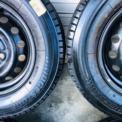 冬タイヤ 145R12 LT 軽自動車用ホイール付き 145R12ブリヂストン製スタッドレス 4本組