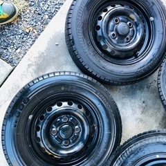 冬タイヤ 145R12 LT 軽自動車用ホイール付き 145R12ブリヂストン製スタッドレス 4本組