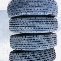 冬タイヤ 145R12 LT 軽自動車用ホイール付き 145R12ブリヂストン製スタッドレス 4本組