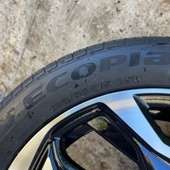 美品ホンダNBOXカスタム純正ブラックポリッシュ15インチホイール4本セッ