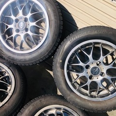 冬タイヤ 165/65R14 軽 コンパクトカー用高級アルミ付き4本組
