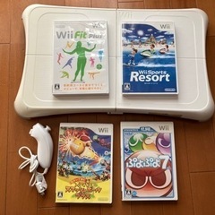 Wii fitボード、コントローラー、ソフト
