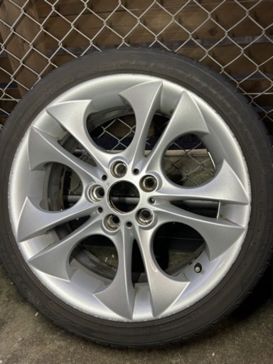 4本セットE85 BMW Z4 純正ホイールタイヤ付きPCD120 美品センター  