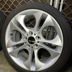4本セットE85 BMW Z4 純正ホイール　タイヤ付き　PCD120 美品　センターキャップ付き　225 40 r18 255 35 r18