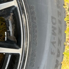 BRIDGESTONE BLIZZAK DM-V3 225/65R17 4本 ダンロップアルミホイール 1シーズン使用