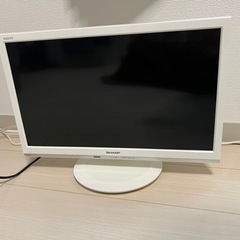 シャープ 19V 液晶テレビ(ホワイト)  LED AQUOS