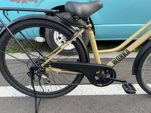 苫小牧発◇WONKA ウォンカ 27インチ マットコヨーテ 6段変速 オマケ  