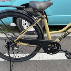 苫小牧発◆WONKA ウォンカ 27インチ マットコヨーテ 6段変速 オマケ付き シティー バイク 自転車 MTB◆