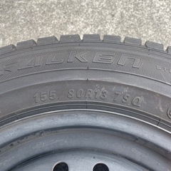スタッドレスタイヤ(ホイル付)155/80R13🛞🚗