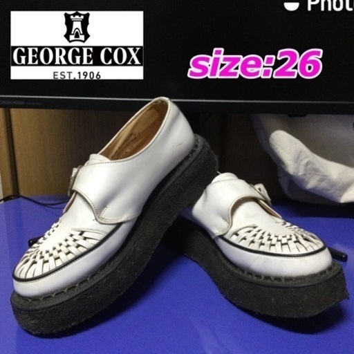 ★早い者勝ちSALE！★ジョージコックス ホワイトラバーソール