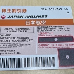 日本航空 株主優待券 2023.11.30まで