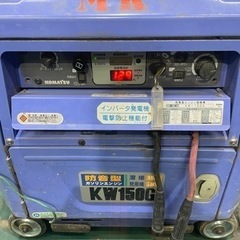 コマツ　溶接機 インバーター発電機 KW150G デンヨー ダイワ ウェルダー ガソリンエンジン EGW GAW コマツ 溶接機 インバーター発電機 KW150G デンヨー ダイワ ウェルダー