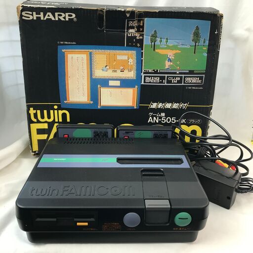 なつかし商品！！　ツインファミコン　SHARP　AN-505-BK　カセットのみ動作チェックOK