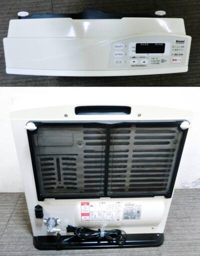 リンナイ ガスファンヒーター RC-M4002E-WH 11畳～15畳 ホワイト 都市