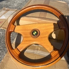 BMW木製ハンドル