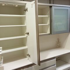 松田家具｜バッハ｜1800マルチ｜モイス付｜キッチンボード｜食器棚