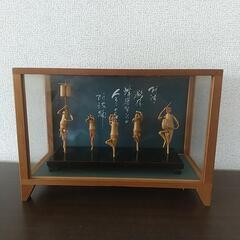 阿波踊り/竹人形/伝統工芸品/幅約20cm/E-1