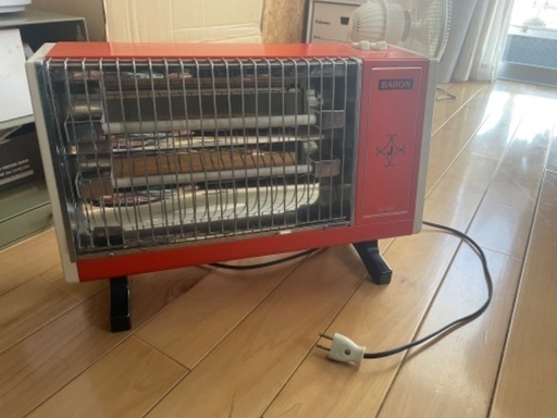 【動作確認済】　レトロ電気ストーブ