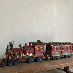 クリスマス飾り　機関車と客車