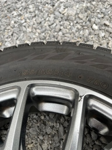 引き渡し予定者決定 軽自動車スタッドレス 155/65R14
