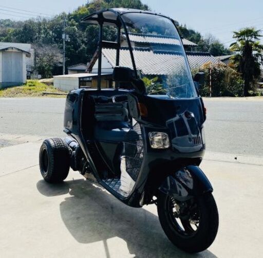 値下交渉可■ホンダ◆ミニカー★ジャイロ2サイクル★  ★フロントディスクブレーキ★  ★リアロングスイングアーム★  ★テールレンズ、ウインカー交換★