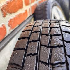 スタッドレスタイヤ 155/65 R13 4本＋13インチ4つ穴 アルミホイール＋薄型