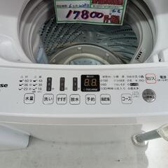 配送可【Hisense】5.5k洗濯機★2021年製　クリーニング済/6ヶ月保証付　管理番号12611