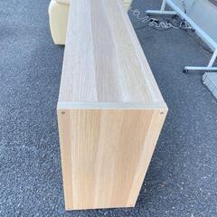 イケア IKEA サイドボード KALLAX ホワイトステインオーク調