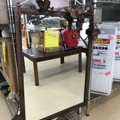 アンティーク鉄製壁掛けミラー/ぶどう