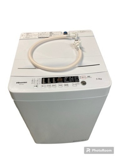 2022年製 Hisense ハイセンス 簡易乾燥機能付洗濯機 一人暮らし HW-K55E 時短機能付 予約機能付