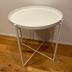 (受け渡し予定者決定)[IKEA]トレイテーブル ホワイト GL...