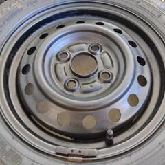 残溝あります！MRワゴン（モコ）に付いてたスタッドレスタイヤホイールセット