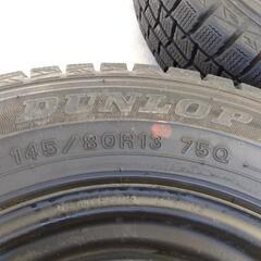 残溝あります！MRワゴン（モコ）に付いてたスタッドレスタイヤホイールセット