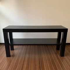 TV台　IKEA製　ブラック　LACKシリーズ