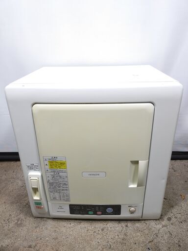 日立 6.0kg 衣類乾燥機【基板交換済】DE-N60WV-W②