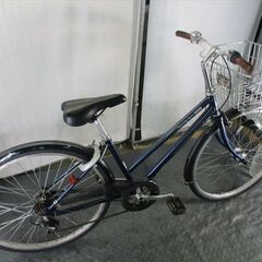 Ｄ161　★限定特価　整備済み★ブリヂストン　サブナードスポーツ　ネイビー　アルミ★ 中古自転車 【26インチ　】 (*^▽^*)