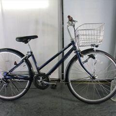 Ｄ161　★限定特価　整備済み★ブリヂストン　サブナードスポーツ　ネイビー　アルミ★ 中古自転車 【26インチ　】 (*^▽^*)