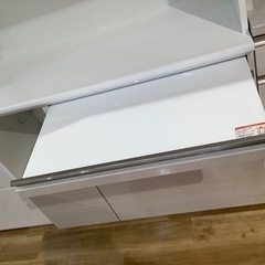 【トレファク神戸南店】シギヤマ家具　レンジボード　スライド扉ホワイト【取りに来られる方限定】